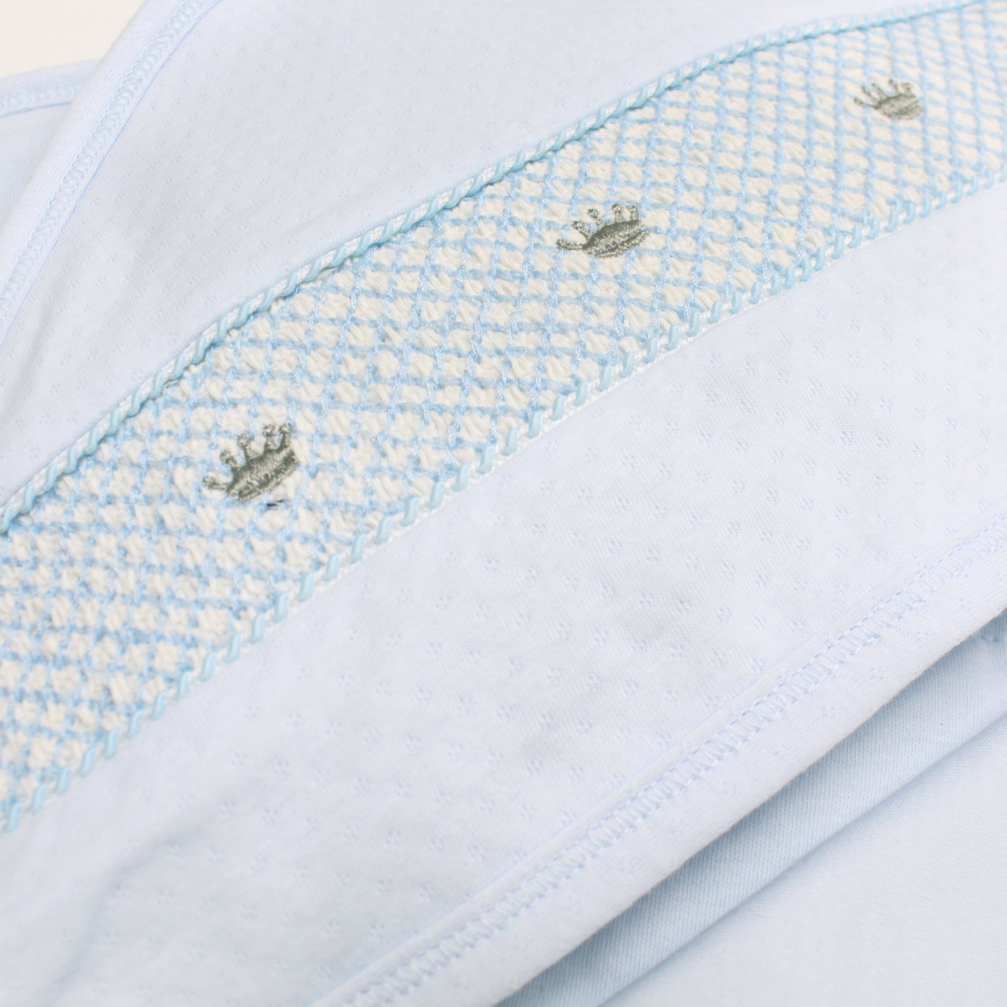 嬰兒藍色夾棉包被