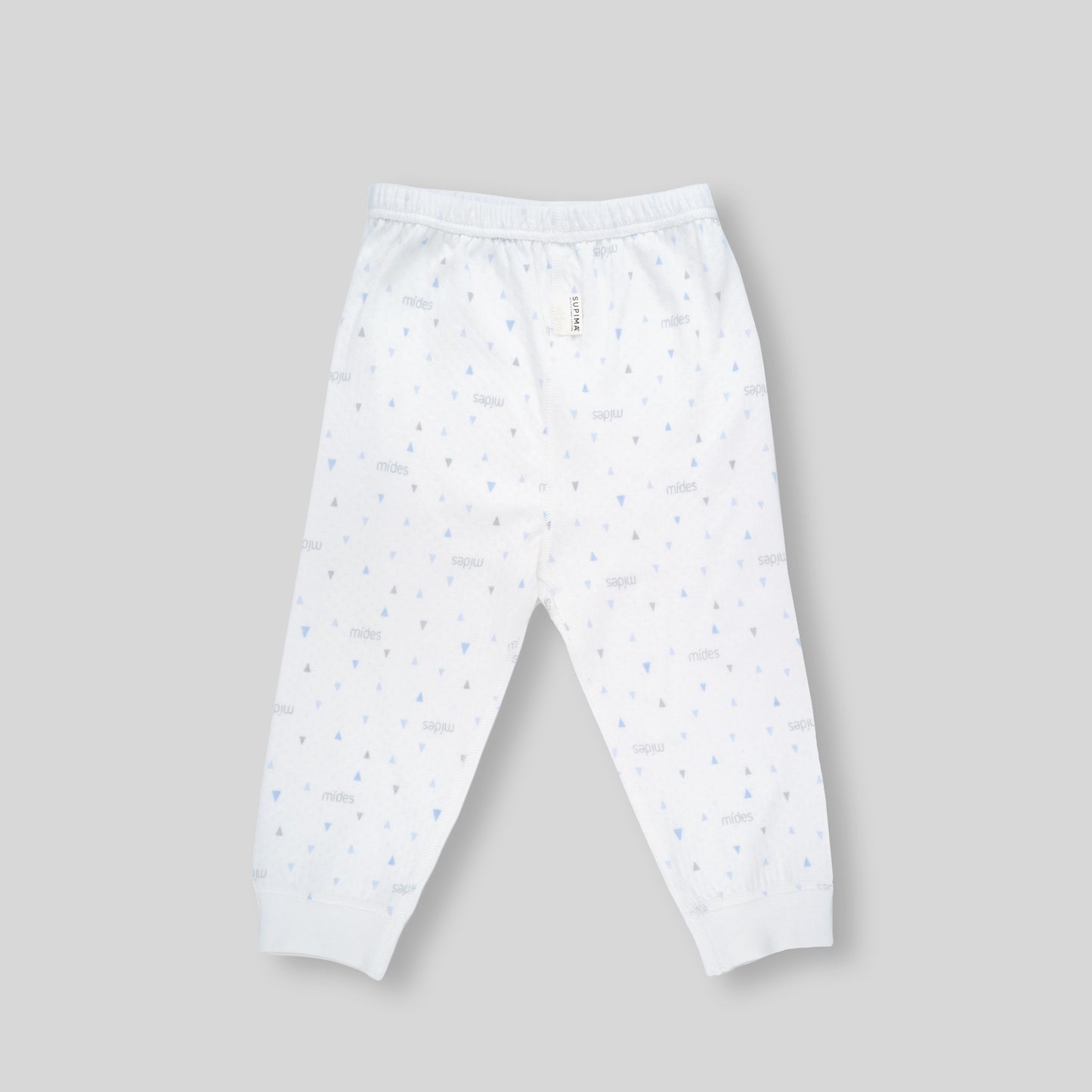 MiDes Supima Pants - Jacquard - Blue Triangle Print