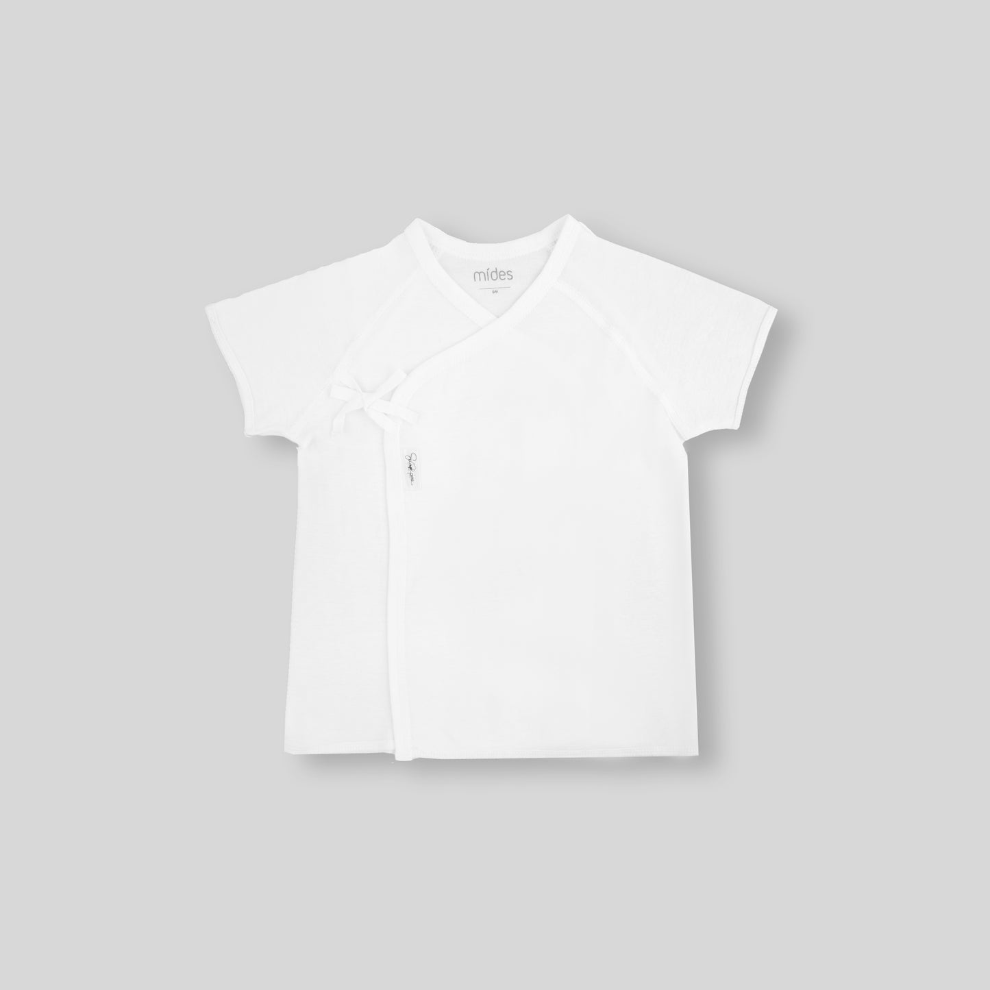 MiDes Short Sleeve T-shirt - Ribbed - Cream