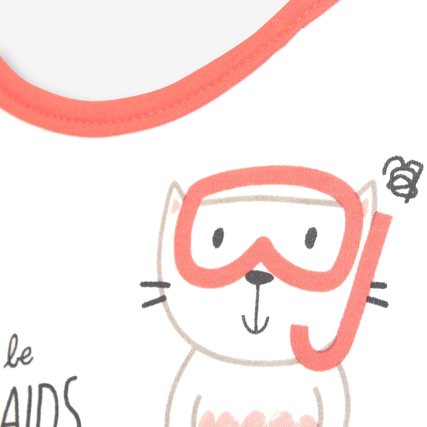 MiDes │ Pretty Cat │ Baby
Medium Size Saliva Shoulder (Coral Red)