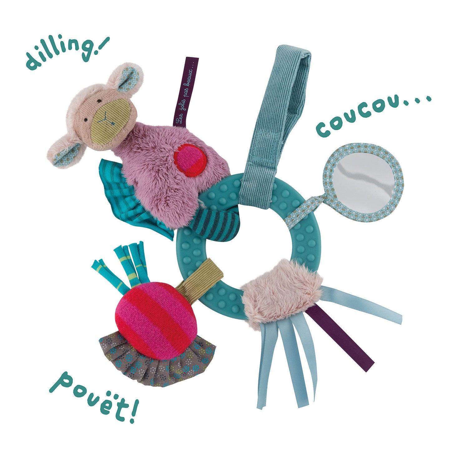 Moulin Roty 小羊 寶寶手搖鈴 嬰兒玩具