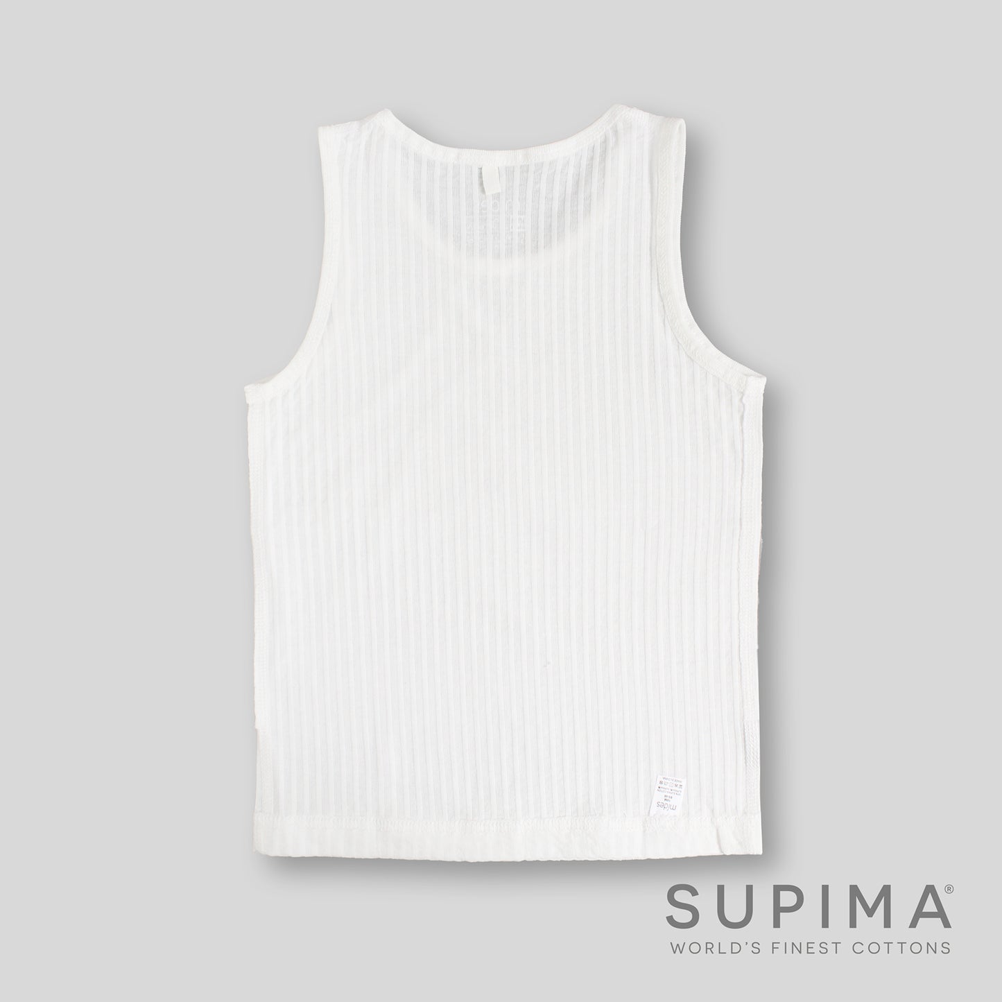 嬰兒幼童抽坑背心內衣 100% 美棉 Supima