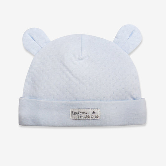 嬰兒 藍色帽子