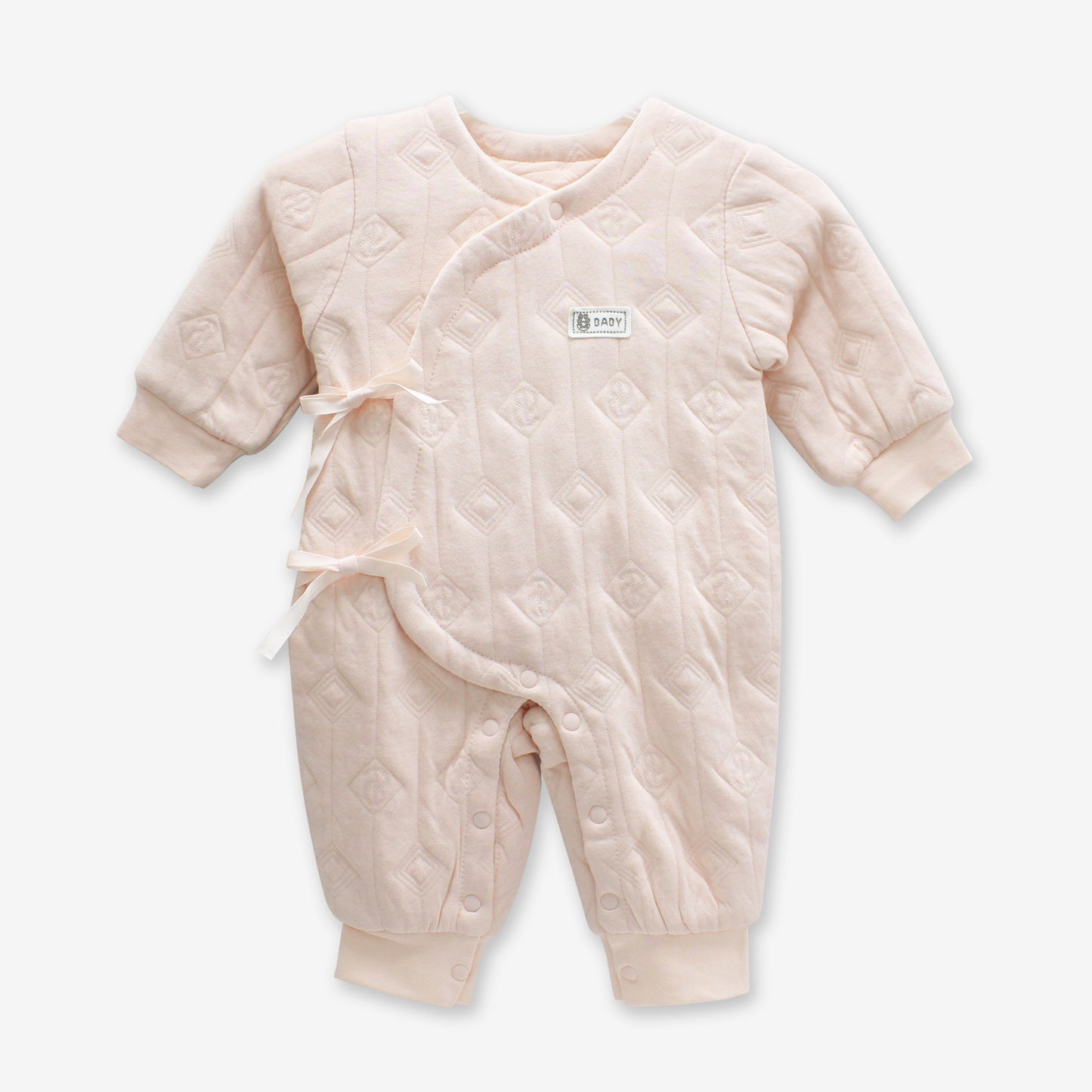 嬰兒夾棉?帶長袖蛤衣