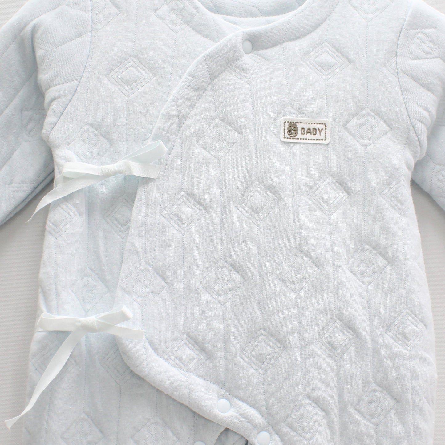 嬰兒夾棉?帶長袖蛤衣