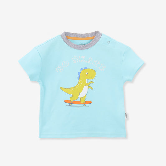 嬰兒男童 Happy Dino 短袖上衣