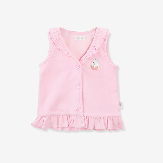 Romantic Garden children
Vest jacket (cherry pink/bunny)