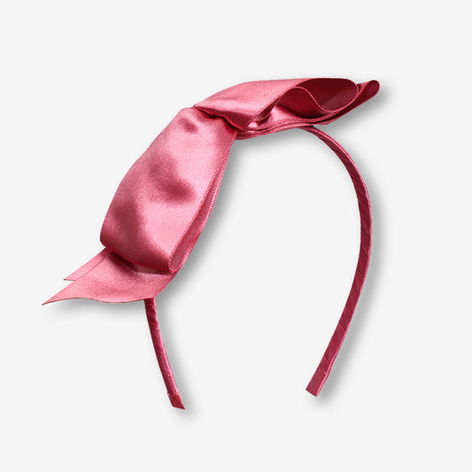 頭箍-粉紅色蝴蝶結
