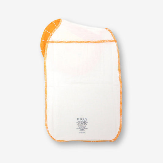竹布汗巾-深橙色/獅子圖案