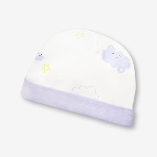 魔法公主   嬰幼兒印花帽子 (淺粉紫)