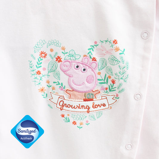 Peppa Pig Urban Farmer clip-in long-sleeved clam shirt Sanitized?  Antimicrobial technology