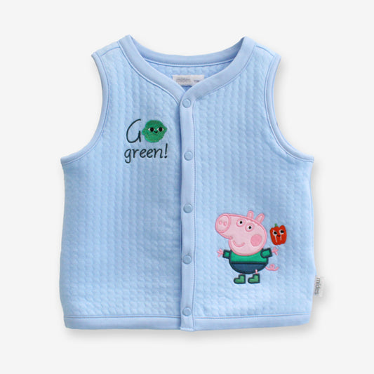 Peppa Pig Urban Farmer silk cotton vest jacket