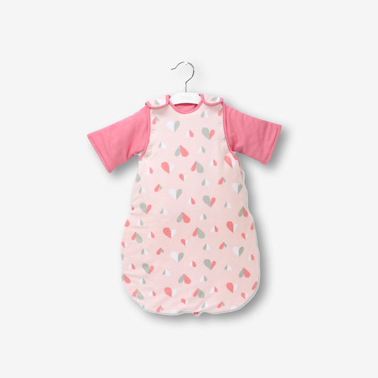 MiDes Sleeping Bag 2.5tog (0-6 Months) - Pink Sleeve/Heart Print
