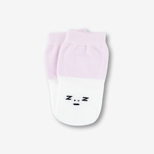 短襪單對裝-粉紅色/表情款