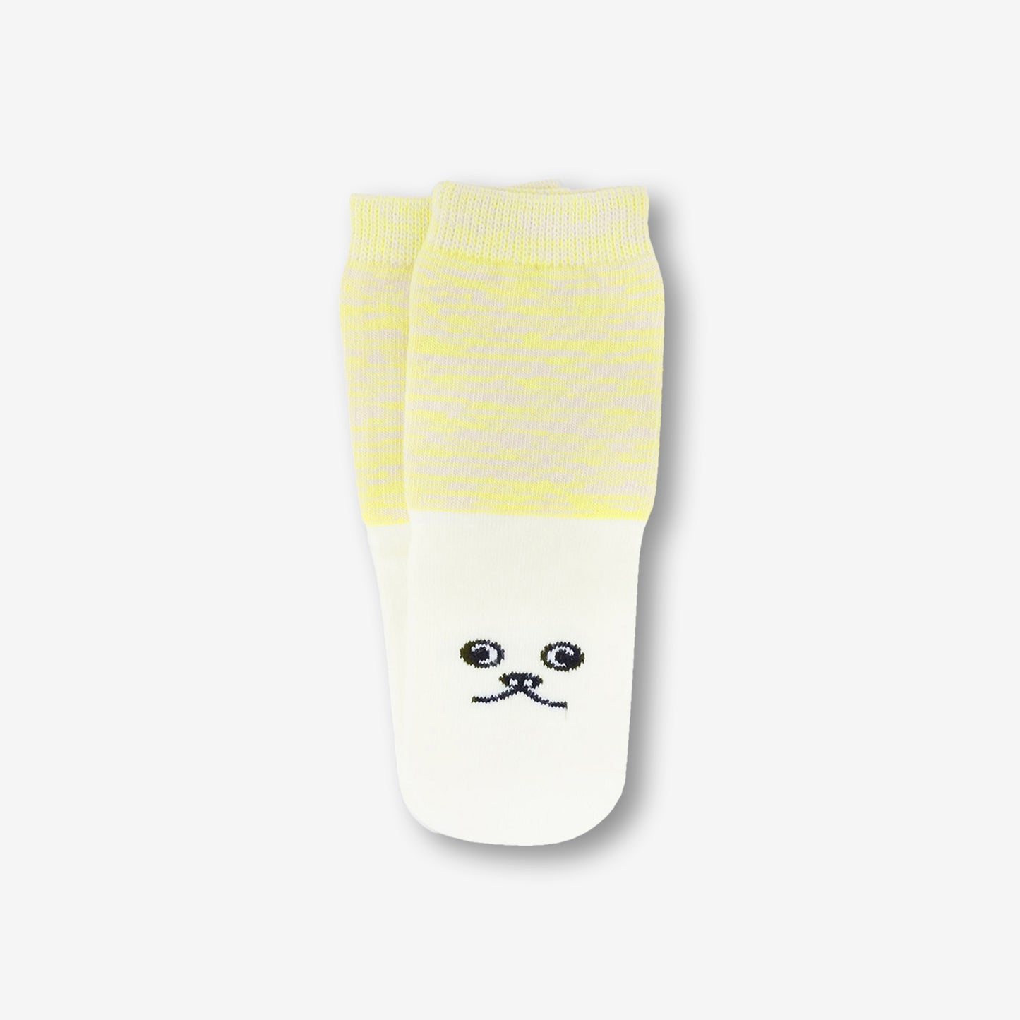 短襪單對裝-花黃色/表情款